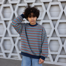 Load image into Gallery viewer, Oversized Stripe Crew
