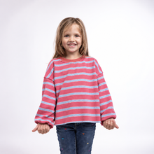 Load image into Gallery viewer, Oversized Stripe Crew
