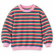 Load image into Gallery viewer, Oversized Stripe Crew
