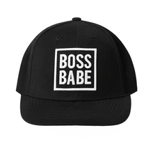 Load image into Gallery viewer, Snapback Hat - Black Boss Babe