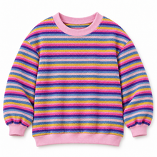 Load image into Gallery viewer, Oversized Stripe Crew