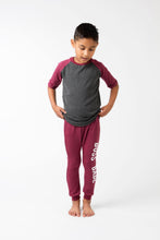 Load image into Gallery viewer, Boss Babe Harems - Burgundy (12-24m) FINAL SALE*