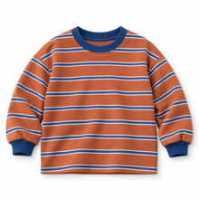 Load image into Gallery viewer, Oversized Stripe Crew