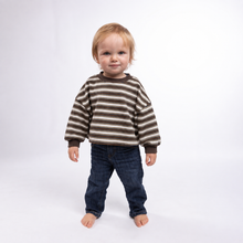 Load image into Gallery viewer, Oversized Stripe Crew