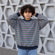 Load image into Gallery viewer, Oversized Stripe Crew