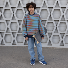 Load image into Gallery viewer, Oversized Stripe Crew