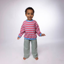 Load image into Gallery viewer, Oversized Stripe Crew