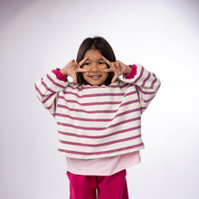 Load image into Gallery viewer, Oversized Stripe Crew