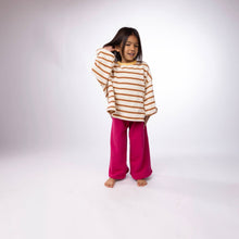 Load image into Gallery viewer, Oversized Stripe Crew