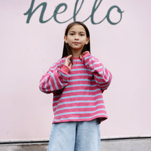 Load image into Gallery viewer, Oversized Stripe Crew