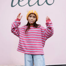 Load image into Gallery viewer, Oversized Stripe Crew