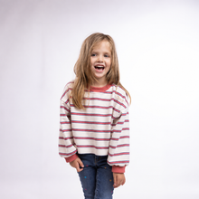 Load image into Gallery viewer, Oversized Stripe Crew