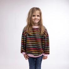 Load image into Gallery viewer, Oversized Stripe Crew