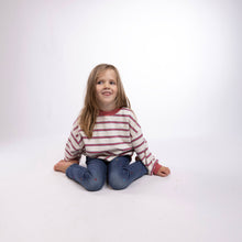 Load image into Gallery viewer, Oversized Stripe Crew