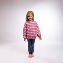Load image into Gallery viewer, Oversized Stripe Crew