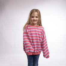Load image into Gallery viewer, Oversized Stripe Crew