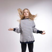 Load image into Gallery viewer, Oversized Stripe Crew
