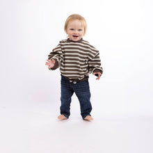 Load image into Gallery viewer, Oversized Stripe Crew