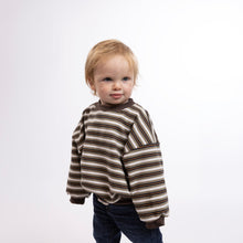 Load image into Gallery viewer, Oversized Stripe Crew