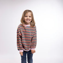 Load image into Gallery viewer, Oversized Stripe Crew