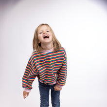Load image into Gallery viewer, Oversized Stripe Crew