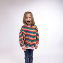 Load image into Gallery viewer, Oversized Stripe Crew