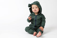 Load image into Gallery viewer, Bear Fleece Romper - Various Colors
