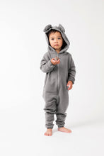 Load image into Gallery viewer, Bear Fleece Romper - Various Colors