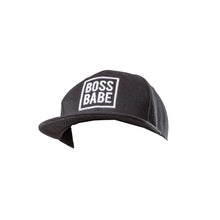 Load image into Gallery viewer, Snapback Hat - Black Boss Babe
