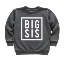 Load image into Gallery viewer, Big Sis Sweatshirt - Charcoal (12Y) FINAL SALE*
