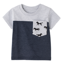 Load image into Gallery viewer, Printed Pocket Tee - Various Colors
