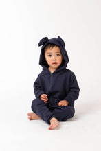 Load image into Gallery viewer, Bear Fleece Romper - Various Colors
