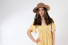 Load image into Gallery viewer, Flowy Ruffle Dress - Yellow Floral
