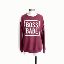 Load image into Gallery viewer, Boss Babe Sweatshirt - Various Colors (Women&#39;s)
