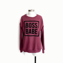 Load image into Gallery viewer, Boss Babe Sweatshirt - Various Colors (Women&#39;s)
