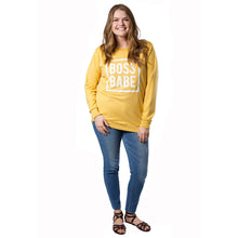 Load image into Gallery viewer, Boss Babe Sweatshirt - Various Colors (Women&#39;s)
