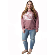 Load image into Gallery viewer, Boss Babe Lite Sweatshirt - Various Colors (Women&#39;s)
